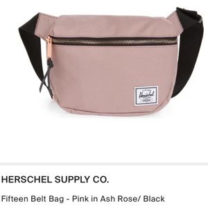 Herschel Fifteen Ash Rose Black Fanny Hip Pack